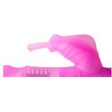 Sweet Smile – ‘Fancy Pearl’ Vlinder Vibrator met Clitoris Stimulator en Parels in Schacht – Roze