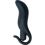 Black Velvets – Siliconen Anaal Vibrator met Verwijderbare Vibro Bullet voor Vinger Stop Plezier – Zwart