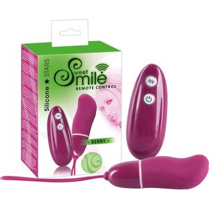 Sweet Smile – ‘Berry’  Siliconen Vibrerend Ei voor G-spot Stimulatie en Draadloze Afstandsbediening – Rood