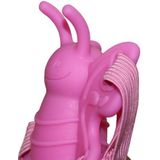 Roze oplegvibrator met bandjes