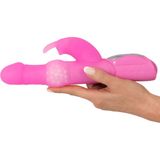 Sweet Smile – ‘Pearly Rabbit’ Vibrator met Zijdelingse Rotatie en Uitgebreid Vibratie Standen – Roze
