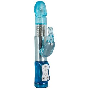 Blauwe Rabbit Vibrator met Roterende Beads