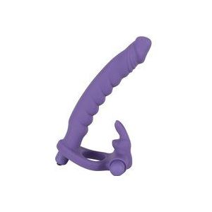 Anaal Vibrator met Cockring en Clitoris Stimulator