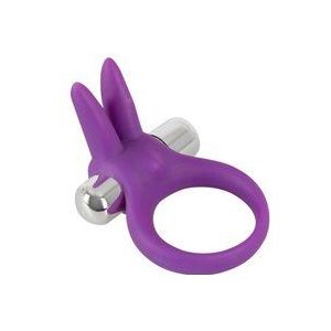 Sweet Smile – ‘Rabbit’ Cock Ring met Vibratie Kogel en Konijnen Oren Dubbel Plezier – Paars