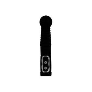 You2Toys – Siliconen Vibrator voor Anale Toepassingen met Roterende Stimulatie Kop voor Roerend Plezier - Zwart