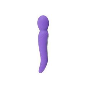 Oplaadbare Dubbel/Wand Vibrator - Paars