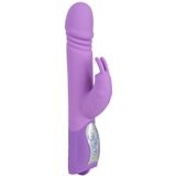 Sweet Smile – Konijn Vibrator met Stimulatie Groeven en Trillende Kop voor Wellustige Momenten – Paars