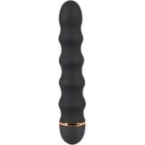 You2Toys Bendy Wavy-vibrator – gevoelsintensieve groefvibrator voor vrouwen en mannen, gemakkelijk te introduceren, glijvriendelijk, soft-touch-textuur, zwart