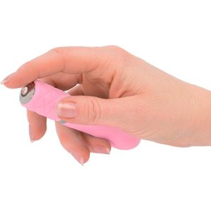 Pillow Talk – Siliconen ‘Flirty’ Mini Massager Vibrator voor Alle Vrouwelijke Delen in Handig Opberg Formaat Fluweelzacht Genot – Licht Roze