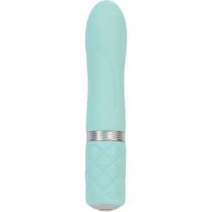 Pillow Talk – Siliconen ‘Flirty’ Mini Massager Vibrator voor Alle Vrouwelijke Delen in Handig Opberg Formaat Fluweelzacht Genot – Mint Groen