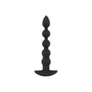 Oplaadbare anaal ketting - zwart siliconen