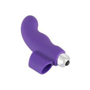 Sweet Smile – Vingertop Vibrator met Gebogen G-Spot Tip voor Genot en Glimlach – 5,9 cm – Paars