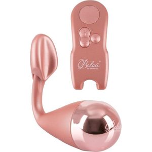 Belou – Draadloze Design Vibratie Ei met Clitoris Stimulatie en Draadloos Oplaadbaar voor Ongekende Hoogtepunten – Rosé