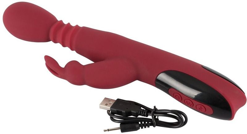 Rabbitvibrator mit Wärmefunktion | 10 Vibrationsmodi, 3 Stoß- und Rotationsfunktionen You2Toys 1 St Vibrator
