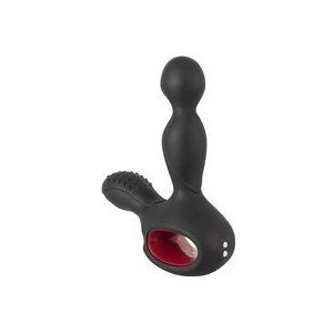 You2Toys – Siliconen Prostaat Plug met Verschillende Vibratie en Perineum Stimulator Inclusief Afstandsbediening – 14.5 cm – Zwart