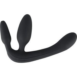 Vibrerende Strapless Strap-On - Zwart