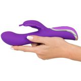 Oplaadbare Rabbit Vibrator met Vlinder - Paars