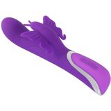 Sweet Smile – Rabbit Vlinder Vibrator met Fijnzacht Siliconen Huidvriendelijk en Vrouwelijk – 23 cm – Paars