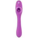 Vibrator „2 Function Bendable Vibe“ mit Leck-Zunge
