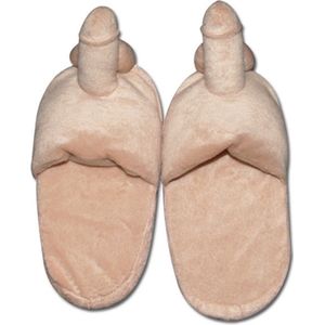 Pluizige slippers - penisvormig