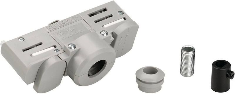 SLV - EUTRAC - Stroomrailadapter - Grijs - Kunststof