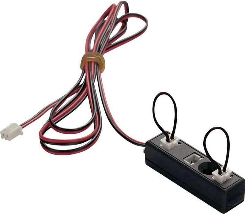 SLV Onderdeel | Stekkerdoos, 3 uitgangen met twee bruggen, zwart, max. 350 mA | Zubehör (universal)