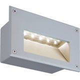 SLV Brick 229702 LED-buitenlamp (inbouw) LED vast ingebouwd LED 1.4 W Zilver-grijs
