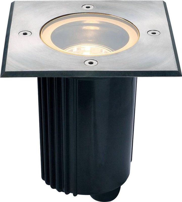 Dasar - 115 GU10 - Grondspot Inbouwlamp - Vierkant - 8 cm - Inclusief Inbouwpot