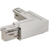 SLV - EUTRAC L-verbinder - Zilvergrijs - Met Voedingsmogelijkheid