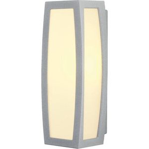 SLV Meridian 230044 Buitenlamp (wand) Spaarlamp, LED E27 20 W Zilver-grijs