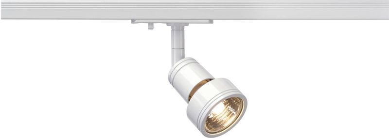 SLV - Puri 143391 Hochvolt-Schienensystem-Leuchte 1phasig GU10 50 w Halogen Weiß