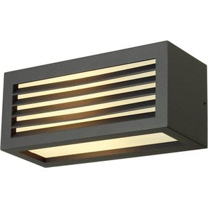 SLV Box L E27 buitenwandlamp, antraciet