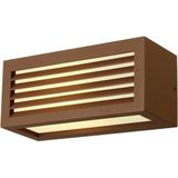 SLV BOX-L 232497 Buitenlamp (wand) Energielabel: G (A - G) E27 18 W Roest