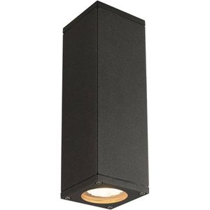 SLV buitenwandlamp Theo, antraciet, aluminium, omhoog/omlaag