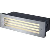 SLV BRICK MESH 229110 LED-buitenlamp (inbouw) LED 2.60 W RVS