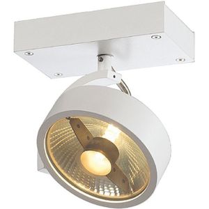 Plafondlamp SLV Kalu; aluminium; matwit; 1 spot; GU10 230 V