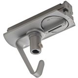Adapter f&#252;r 1-Phasen Hochvolt- schiene, silber, elektrisch, mit Haken