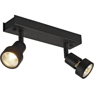 SLV 147370 PURI Plafondlamp, Wandlamp LED, Halogeen GU10 Zwart