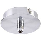 SLV - FITU - Plafondrozet - Rond - Chroom - Incl. Trekontlasting