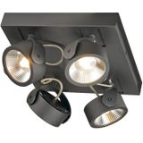 KALU - Wand- en Plafondarmatuur - Mat Zwart - LED - Dimbaar