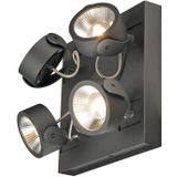 KALU - Wand- en Plafondarmatuur - Mat Zwart - LED - Dimbaar