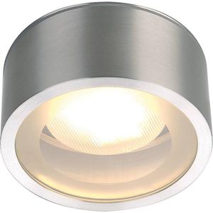 Plafondlamp SLV Rox, geborsteld aluminium, aluminium, Ø 12,5 cm