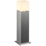 SLV staande armatuur SQUARE POLE 60 / buitenverlichting voor paden, wanden, ingangen, led outdoor tuinarmatuur / E27 IP44 20W roestvrij staal