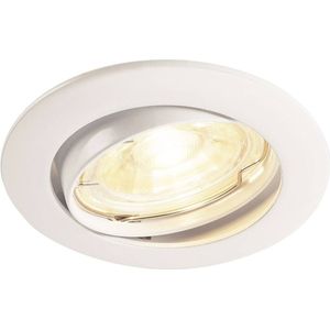 SLV plafondinbouwarmatuur PIKA/spot, schijnwerper, plafondspot, plafondarmatuur, inbouwarmatuur led, binnenverlichting / GU10 50 W wit