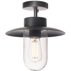 SLV plafondopbouwarmatuur MOLAT/verlichting voor wanden, paden, ingangen, led spot buiten, opbouwarmatuur outdoor, tuinarmatuur, plafondspot / E27 IP44 60W antraciet