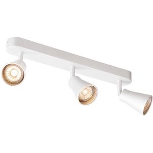 SLV wand- en plafondopbouwarmatuur AVO CW Triple/plafond- en wandverlichting binnen, opbouwarmatuur, wandopbouwarmatuur, plafondspot / GU10 50 W wit