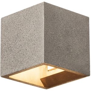 SLV Solid Cube wandlamp, zwart