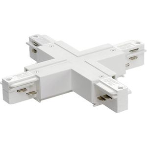 SLV - EUTRAC X-verbinder - Verkeerswit - Met Voedingsmogelijkheid - EUTRAC SYSTEM