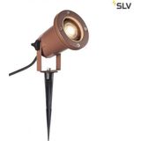 SLV Nautilus XL led-schijnwerper, met grondpin, buitenverlichting, voor tuin of terras, planten, paden, vijver, IP65, GU10, 1,5 m kabel met stekker, gemaakt van aluminium