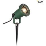 SLV prikspot BIG NAUTILUS QPAR51 / buitenarmatuur voor de verlichting van tuinen, terrassen, planten, paden, vijvers, led buitenarmaturen, buitenspots / GU10 IP65 11W groen